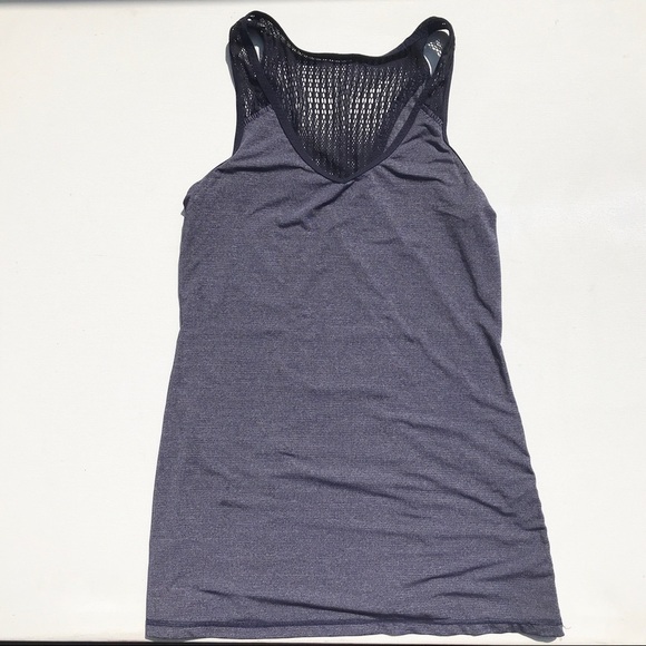 Lululemon Tie & Fly purple lace mesh tank top 6 8 - Picture 3 of 4